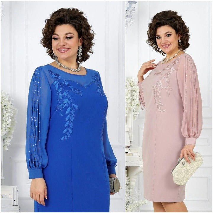 HELENA | Szykowna Sukienka z Haftem