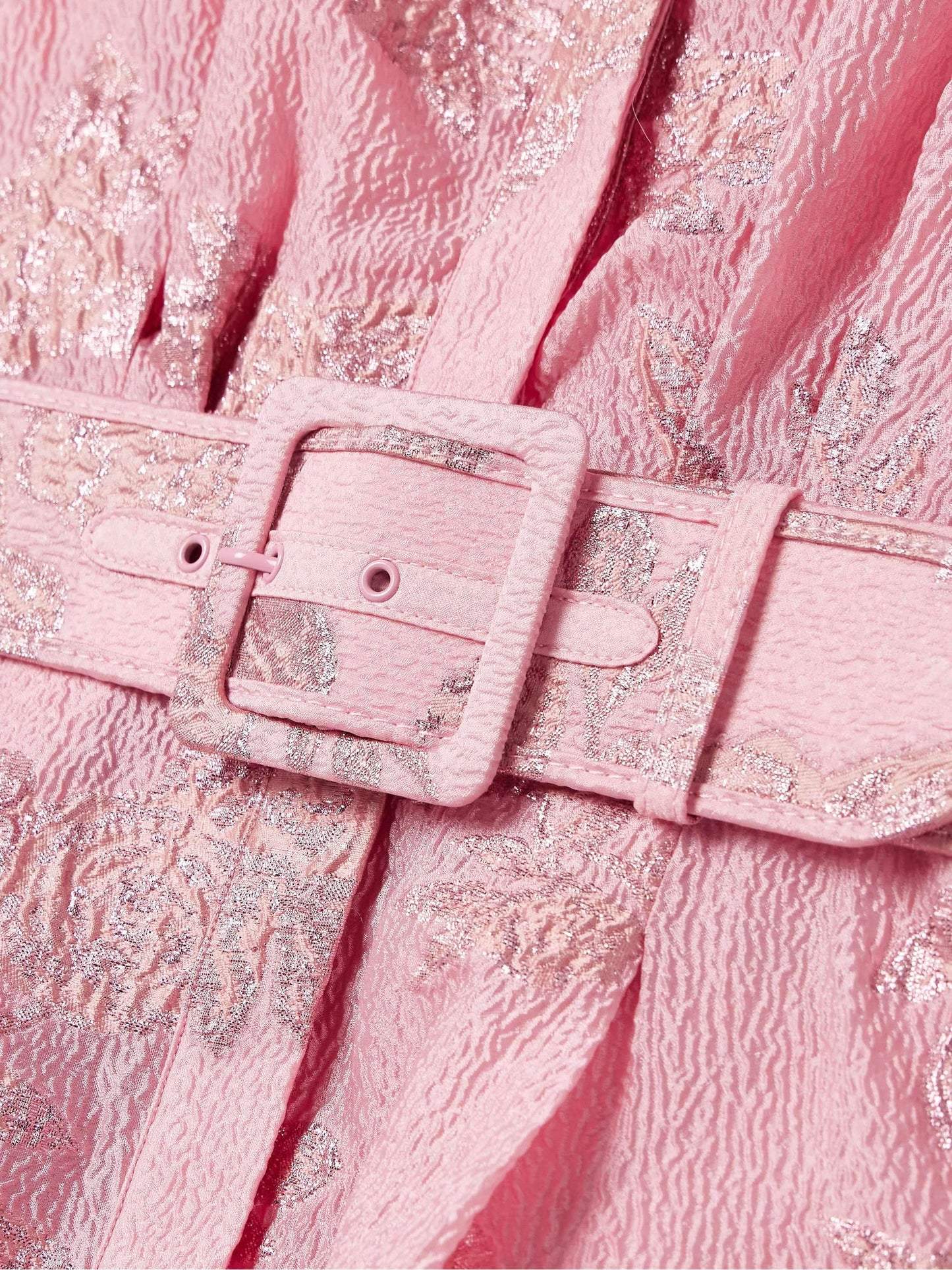 ANABELLA | Sukienka z Krótkimi Buﬁastymi Rękawami